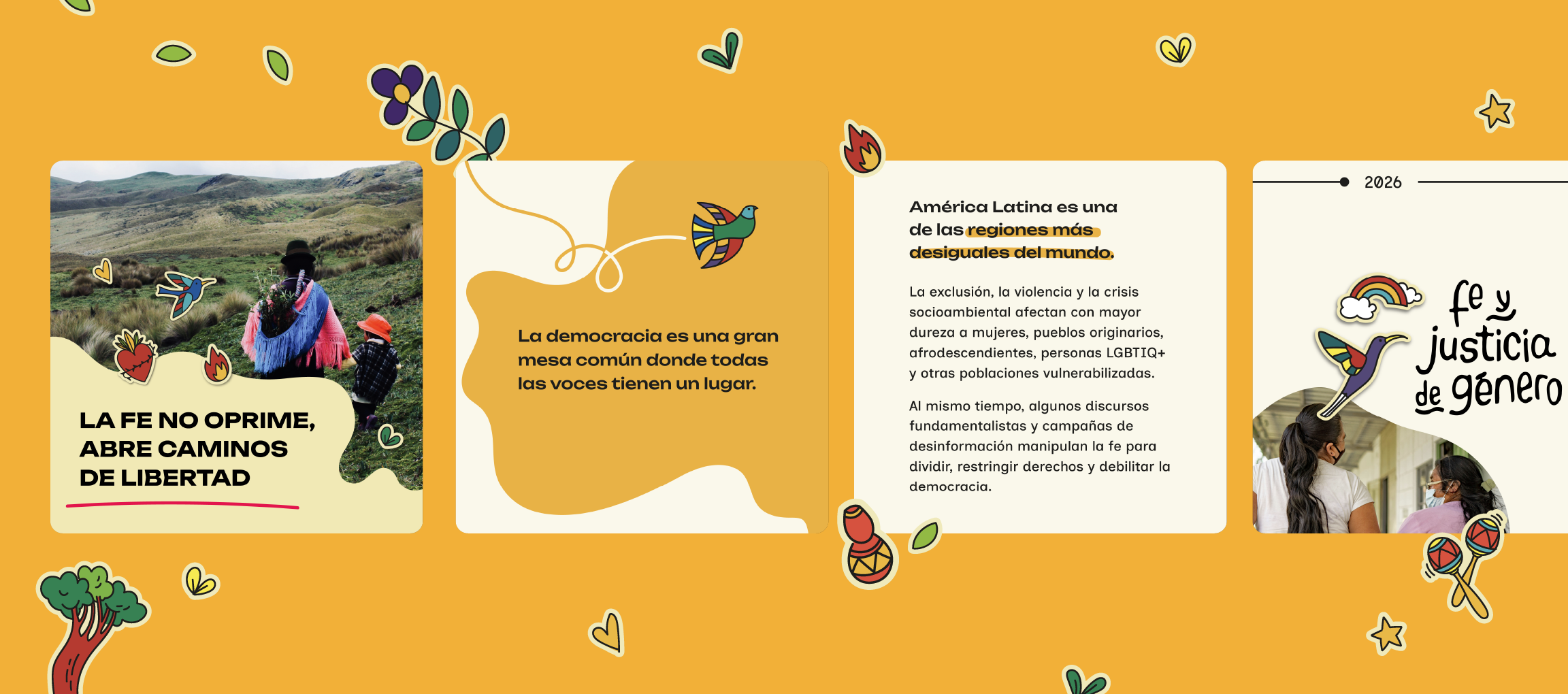 Application of the visual identity to social media posts.